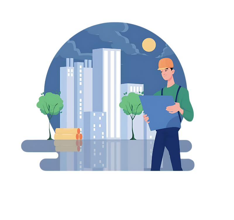 Real estate developer illustration