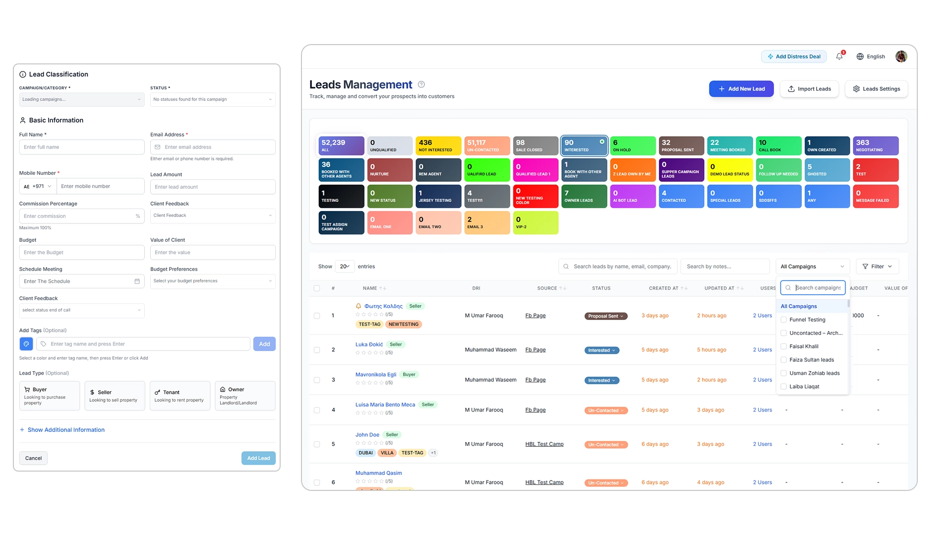 Lead pipeline overview preview